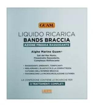 Жидкость для пропитки рукавов для укрепления и тонизирования внутренней поверхности рук Guam Cryo Bands Braccia Liquido Ricarica