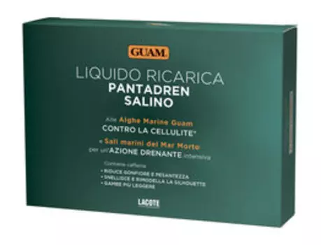 Жидкость для пропитки штанов для солевого обертывания Guam Liquido Ricarica Pantadren Salino