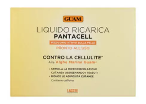 Жидкость для штанов интенсивного антицеллюлитного действия с разогревающим эффектом Guam Pantacell Liquido Ricarica