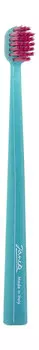 Зубная щетка средней жесткости Janeke Toothbrush Turquoise Pink