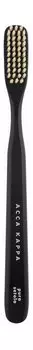 Зубная щетка средней жесткости с натуральной щетиной Acca Kappa Vintage Collection Medium Toothbrush Black