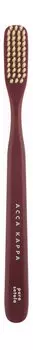 Зубная щетка средней жесткости с натуральной щетиной Acca Kappa Vintage Collection Medium Toothbrush Venetian Red