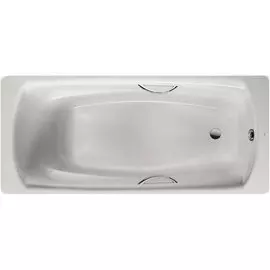 Стальная ванна Roca Swing 180x80 2200E0000 с отверстиями для ручек с антискользящим покрытием