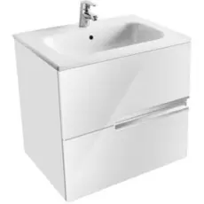 Тумба под раковину Roca Victoria Nord Ice Edition 60 подвесная 2 ящика ZRU9302730 Белая