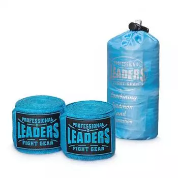 Бинты боксерские LEADERS Semi elastic 50/50 4.5m чёрн., 4.5 м
