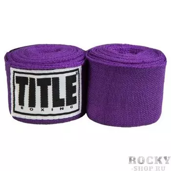 Боксерские бинты Title Select 180" Semi Elastic Mexican Purple, 4,7 метра TITLE