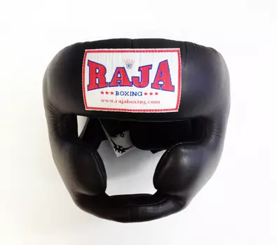 Боксёрский шлем тренировочный Raja Boxing Black, Размер L Raja