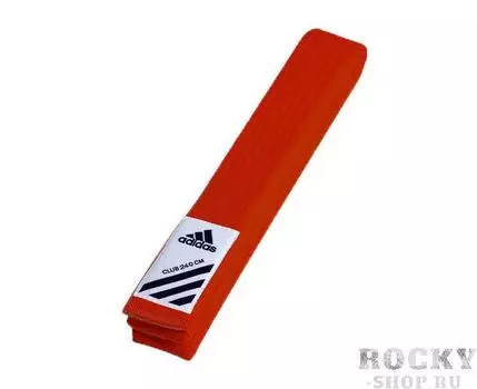 Детский пояс для единоборств Club, красный