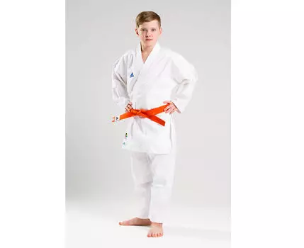 Детское кимоно для карате Club WKF, белое Adidas