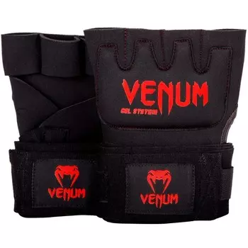Гелевые бинты боксерские Venum Gel Kontact Black/Red Venum