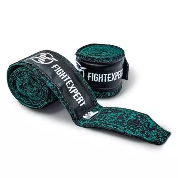 Эластичные боксерские бинты Fight Expert Fancy изумруд, 4,5 метра
