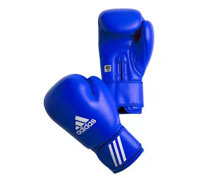 Перчатки боксерские Adidas AIBA синие, 10 унций Adidas