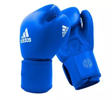Перчатки боксерские Muay Thai Gloves 200 сине-белые, 14 унций Adidas
