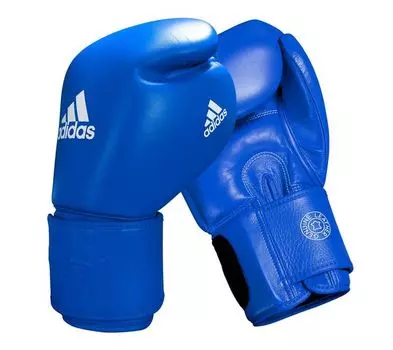Перчатки боксерские Muay Thai Gloves 300 сине-белые, 16 унций Adidas