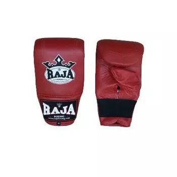 Перчатки снарядные Boxing Leather Red, M, резинка, красный