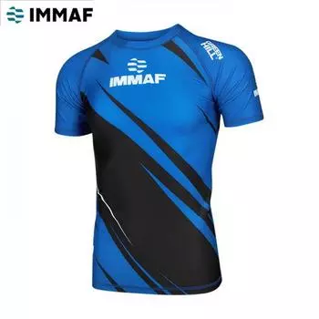 Мужской рашгард RASH GUARD IMMAF approved синий