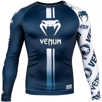 Рашгард Venum Logos Navy/White Venum