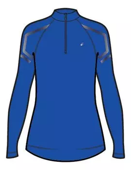 Рубашка беговая женская Asics 2012a234 402 icon ls 1/2 zip top Asics