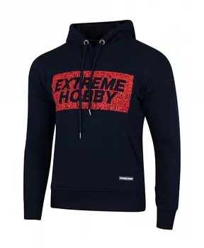 Толстовка hooded typography navy