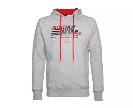 Толстовка с капюшоном (Худи) Leisure All Day Hoody MMA серая Adidas