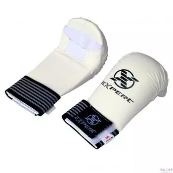 Защита кисти (накладки) для каратэ WKF EXPERT, белые Flamma