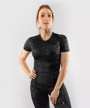 Женский рашгард Defender Short Sleeves Black/Black