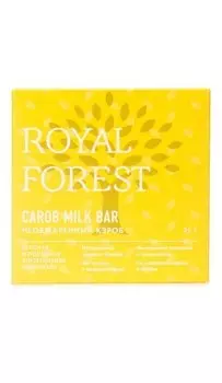 Шоколад из необжаренного кэроба Royal Forest, 75 гр