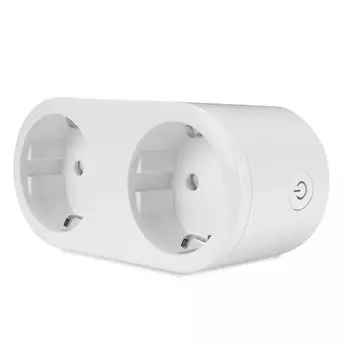 Умная WIFI розетка с мониторингом энергии Ps-Link SP202 на 2 евро разъема 16А