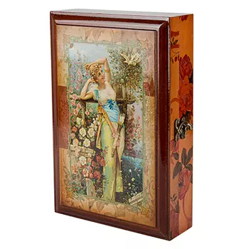 Ключница закрытая "Женщина" (27х18х6 см)