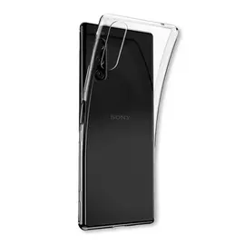 Чехол Brosco силикон, прозрачный, для Xperia 5