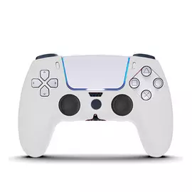 Чехол-накладка Brosco белый силикон, для DualSense