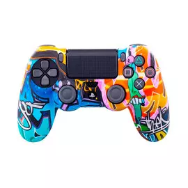 Чехол-накладка Brosco StreetArt для Dualshock 4