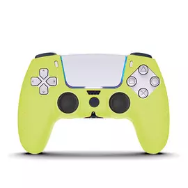 Чехол-накладка Brosco желтый силикон, для DualSense