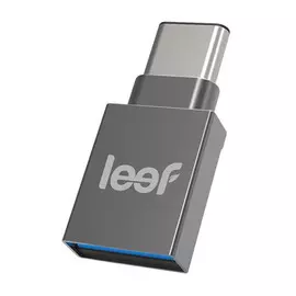Флеш-накопитель 64 Гб Leef Bridge, USB-C + USB 3.1, серый