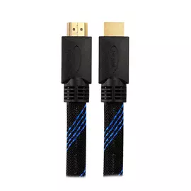 Кабель Mobiledata HDMI-HDMI, 4K, v.2.0B, HDR, 1 м. черный+синий