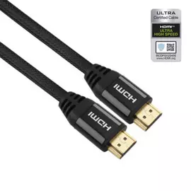 Кабель Mobiledata HDMI-HDMI V.2.1 8К, HDR в нейлоновой оплетке, 2.0 м черный
