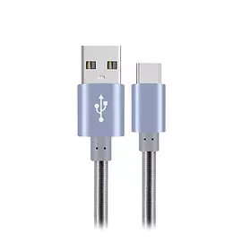 Кабель Mobiledata USB-A/USB-C 1м, серый