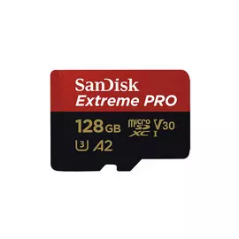 Карта памяти microSDXC 128 Гб SanDisk Extreme Pro Class 10 UHS-I, +адаптер