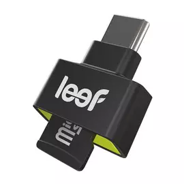 Картридер Leef Access-C microSD/USB-C, черный