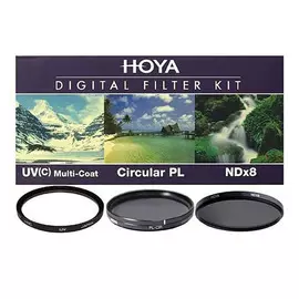 Комплект HOYA UV (C) HMC MULTI, PL-CIR, NDX8, 77мм