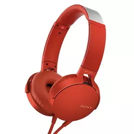 Наушники Sony MDR-XB550AP, красный