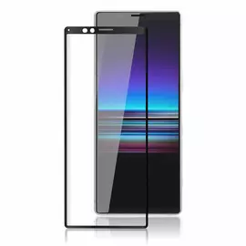 Защитное стекло Brosco 3D для Xperia 1, черная рамка