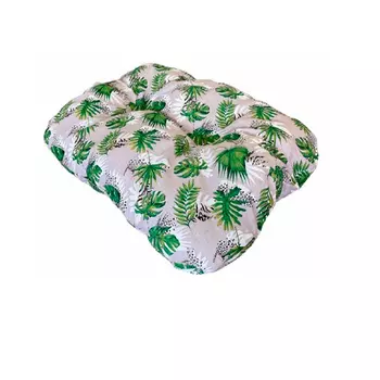 ANTEPRIMA Basic Матрас для животных овальный "Palme Beiege", бежево-зелёный, XL, (85х55х12см) (Итали