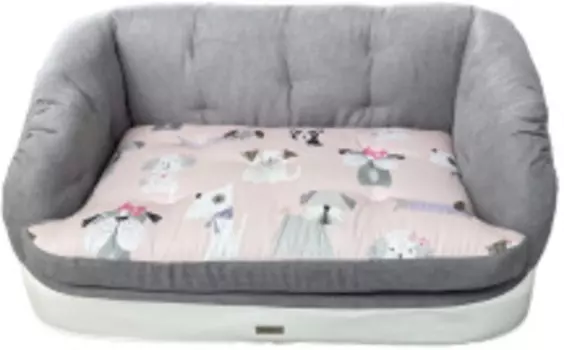 ANTEPRIMA Диван - лежак для животных "Francine", серый с собачками, S (60х50х30см) (Италия)