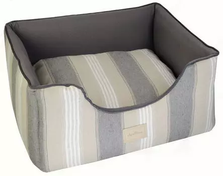 AntePrima Лежак для собак "Athenais", бежево-серый в полоску, L