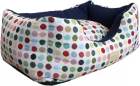 ANTEPRIMA Лежак для животных "Celine", бело - синий в горошек, 64х44х20см (Италия)