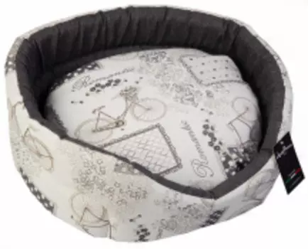 ANTEPRIMA Лежак для животных "Mathilde", молочный принт, 78х57х24см (Италия)