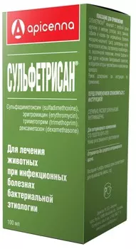 Apicenna СУЛЬФЕТРИСАН Противомикробный препарат 100мл
