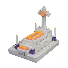 AQUA DELLA Декорация для аквариума "Dia de los muertos grave 2", серый, 13.7x9.8x12.5см (Бельгия)!