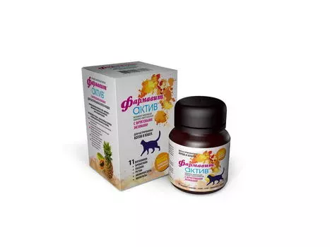 ФАРМАКС Фармавит актив д/кошек и котов КАСТРИРОВАННЫХ 60таб